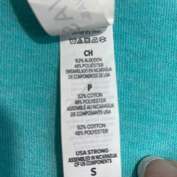 Canvas teal turquoise fearfully and wonderfully made graphic tee - small - Picture 4 of 6